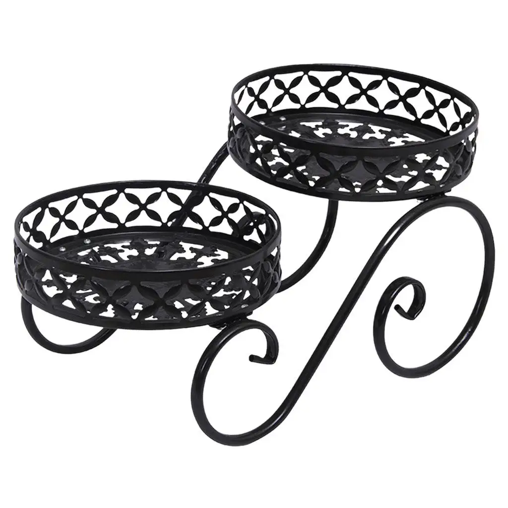 European Style Flower Stand Durable Creative Decorative Iron Plant Stand Flower Pot Holder Flower Storage Rack