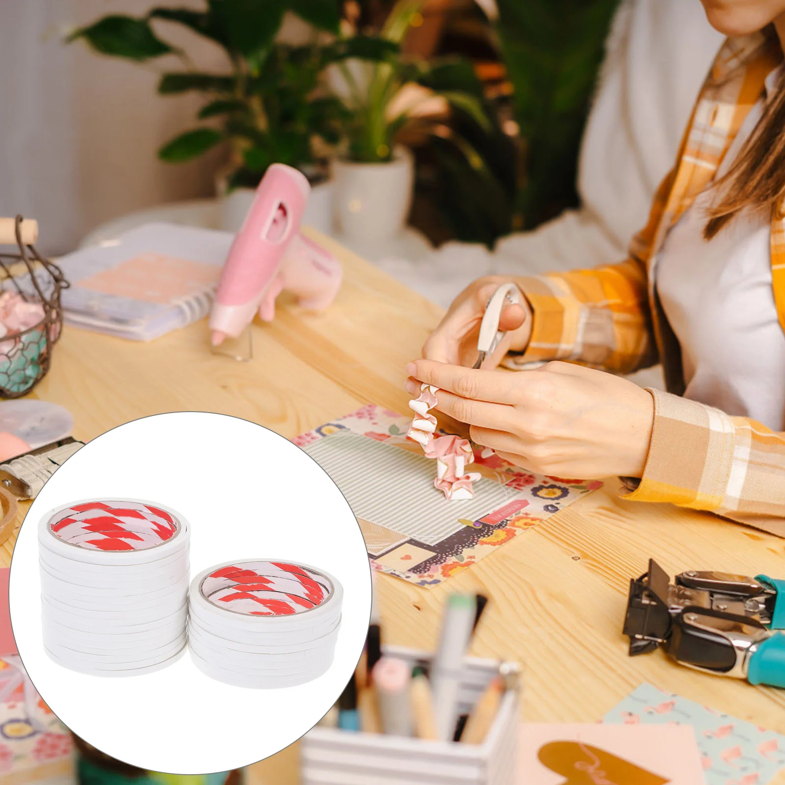 

25Pcs Double Sided Tape for Journaling Card Making Photo Displays Glitter Sheets Packaging Secure Bond Long Term Storage Ideal