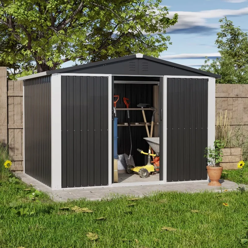 Sala attrezzi multifunzionale da giardino, sala attrezzi per capannone, magazzino con porta scorrevole esterna