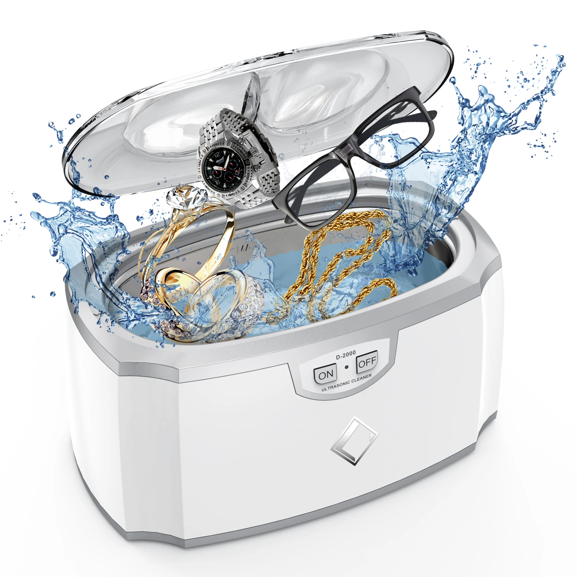 Household Mini Portable High Frequency Cleaning Machine Ultrasonic Jewelry Cleaner