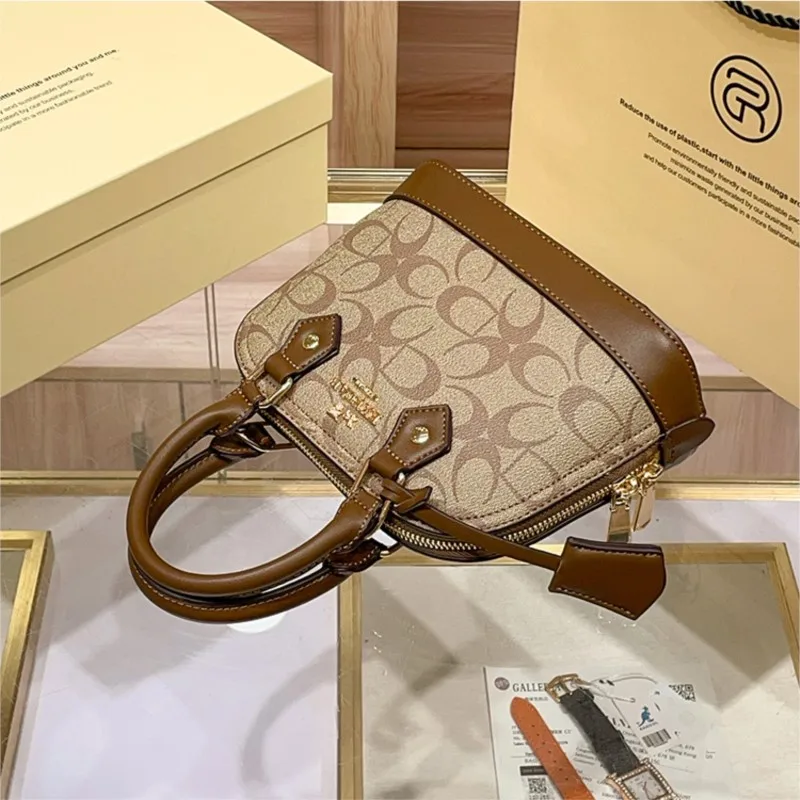 Brand Women's Handbag Shell Bag 2025 New High-End Retro Handbag Shoulder Bag Versatile Light Luxury Crossbody Women's Bag Trend