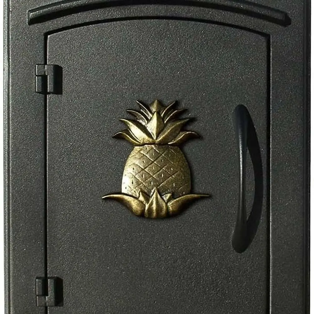 

Почтовый ящик Манчестер Манчестер с логотипом из черной декоративной сосны, MAN-1405-BL