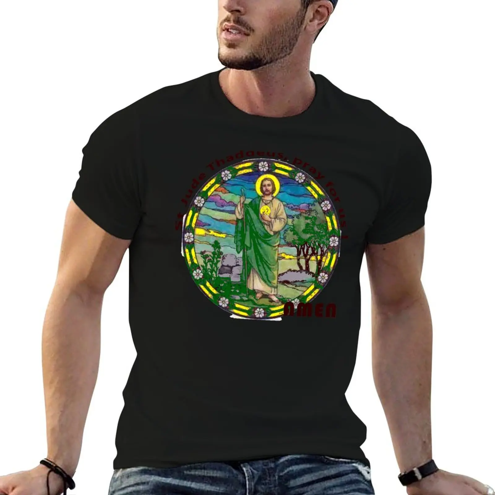 

St Jude Thaddeus, pray for us! T-Shirt man t shirts graphic essential t shirt man graphic t shirt T-Shirt