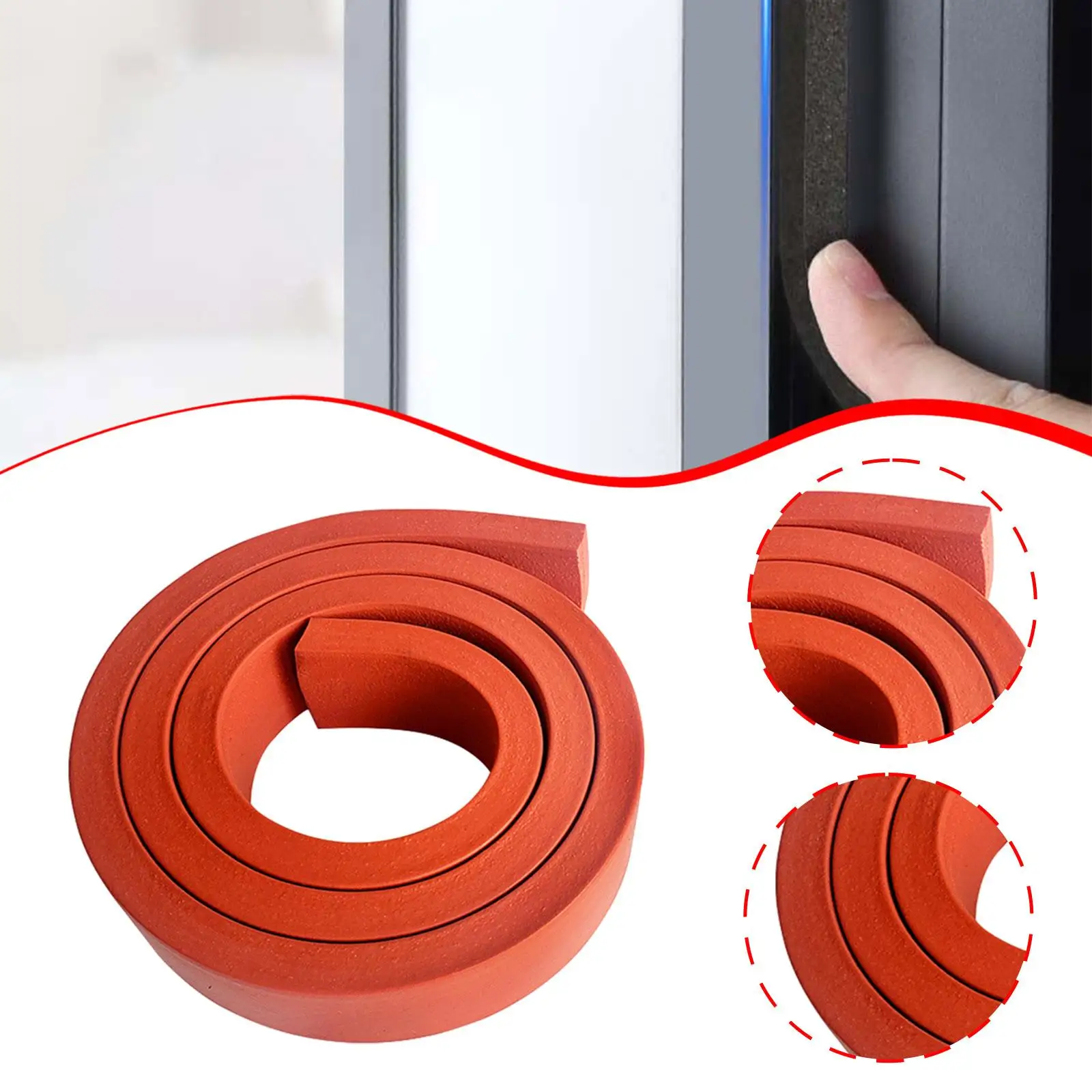 

99cm Silicone Door Draft Stopper, Windproof, for Drawers, Cabinets, and