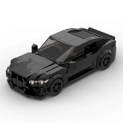Technique MOC M4 Black Racing Car City Sports Vehicle Model Building Blocks Bricks Set Kids Toys Supercar Racers