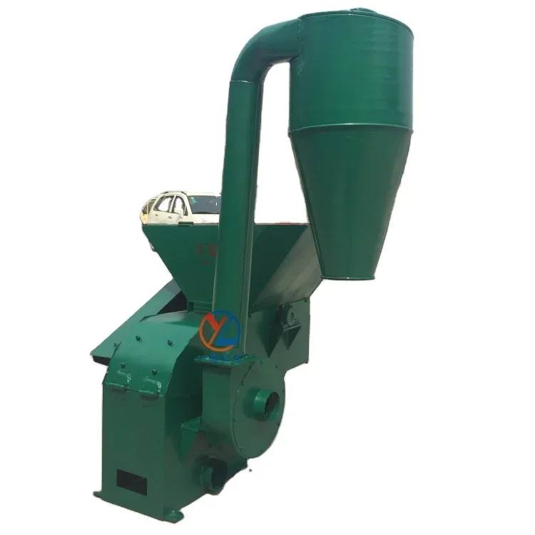 Automatic feed corn stalk crusher  Sacron dust removal feed crusher  Corn feed mill