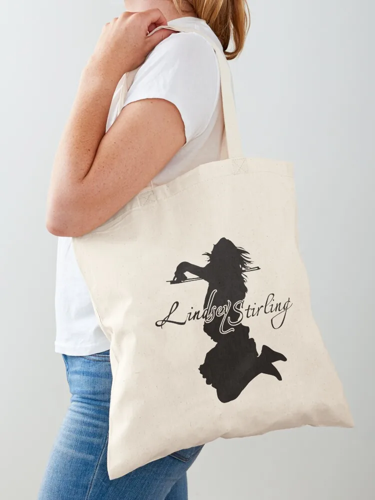 

LINDSEY STIRLING Tote Bag custom fabric bag shopping trolley bag Women's bags tote men's