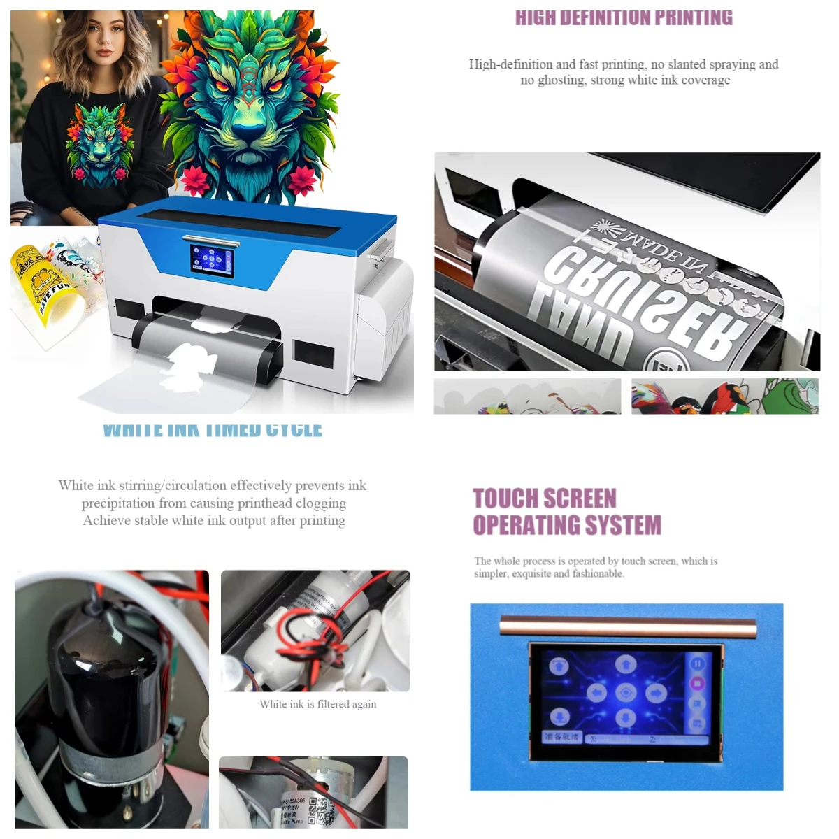 

STLF+ Impresora DTF Printer 30cm A3 XP600 Heat Transfer Printing Pet Film Dtf Printing Machine DTF Printer Machine efficient and