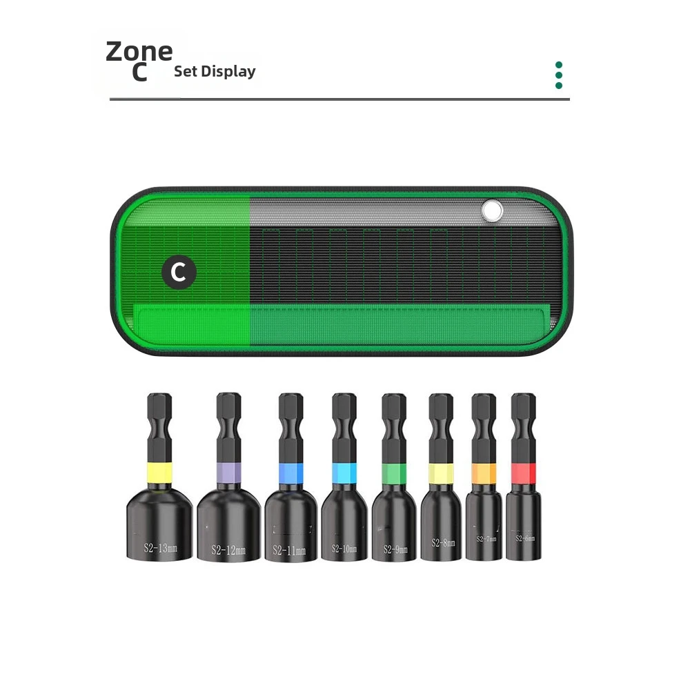 Waterproof Roll Up Tool Bag for Drill Bits Screwdriver Bits Electrician Accessories 37 Slot Oxford Cloth 50x18cm Green Color