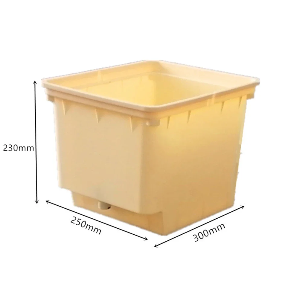 Hydroponic Equipment 11L Four-Hole Cover Flowerpot PP Irrigation Bato Dutch Bucket System Tomato Cucumber Pepper Planting