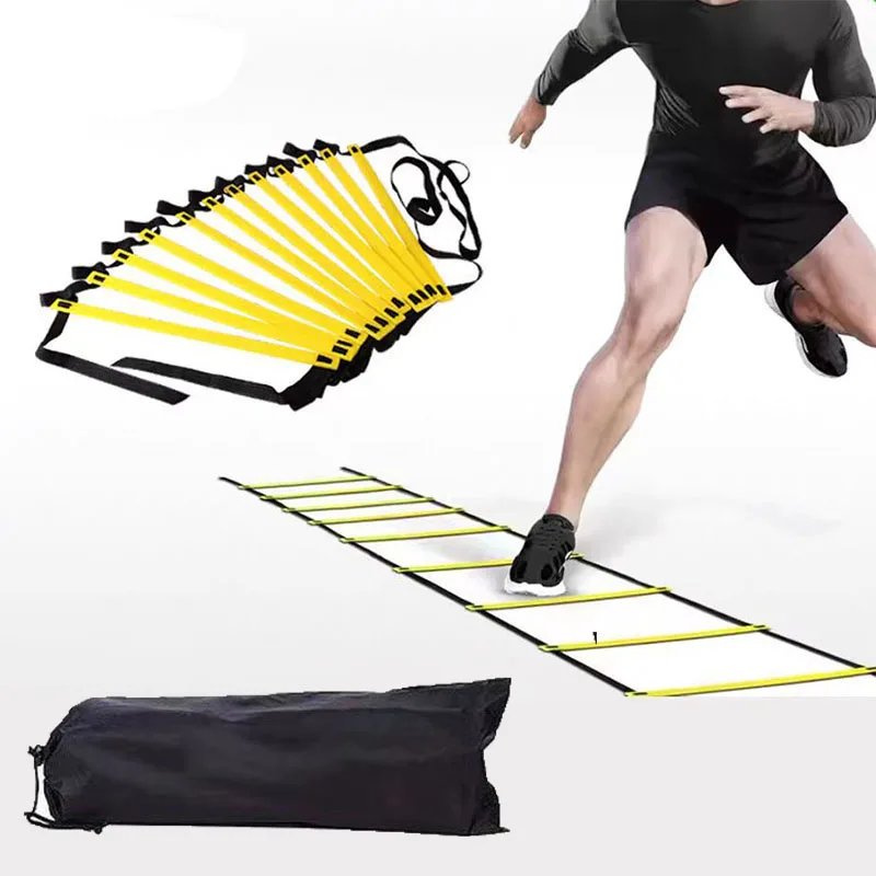 

Football Agility Ladder Speed And Balance Training Footwork Nylon Strap Jumping Ladder Soccer Training Energy Ladder Equipment