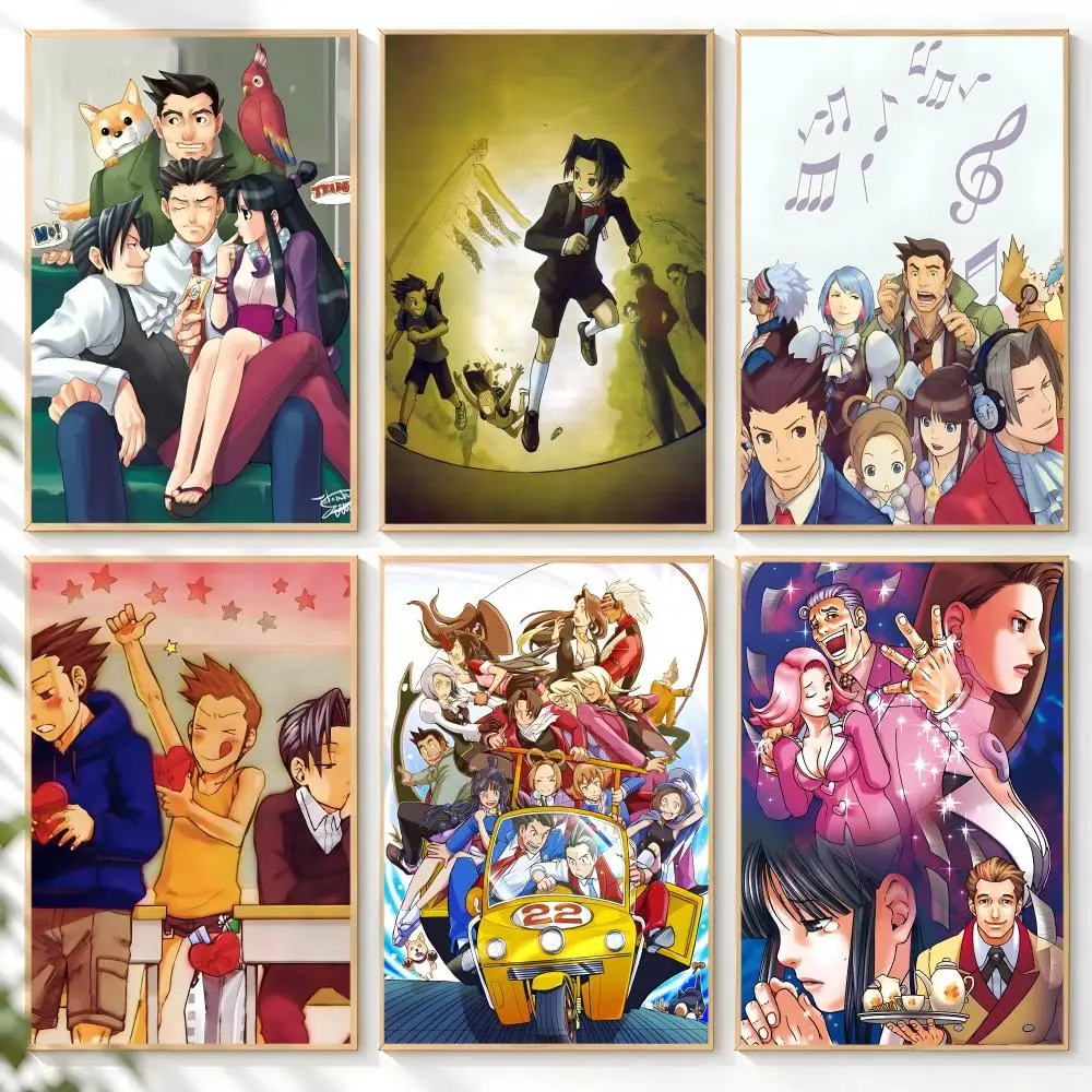 A-Ace Attorney Poster Home Artwork For Living Room Bedroom Office Dorm Apartment Gift