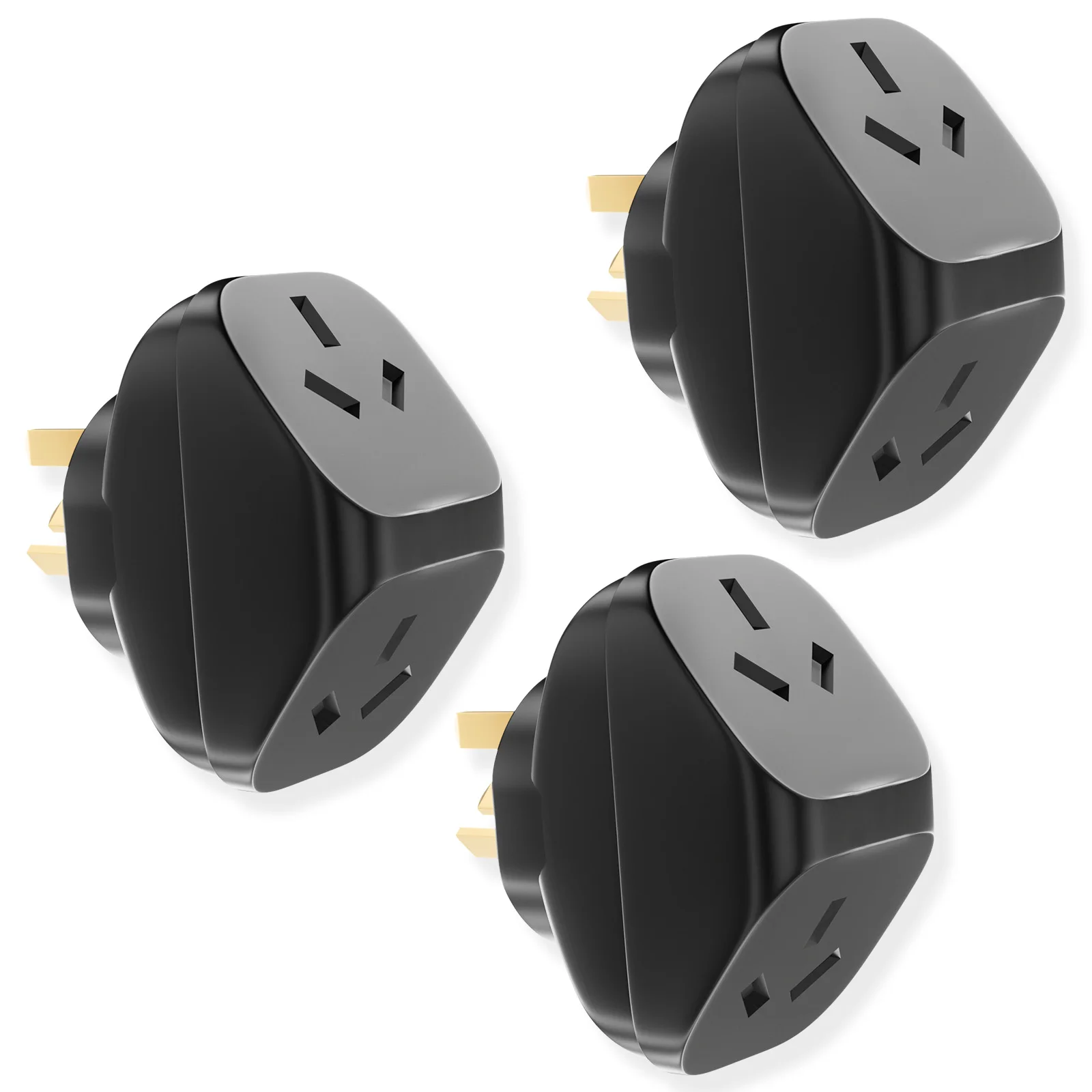 2/3pcs AU Plug adapter Outlet Extender Triple Australia Plug Converter Wall socket 3 AC outlets for New Zealand Australia