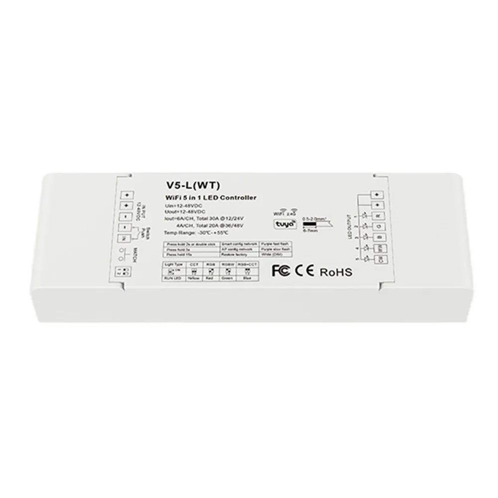 SKYダンス-LED調光器5 in 1,rgb LED CCt v5 V5-M V5-L g,5チャンネル,2.4g,wifi/rf,rgb