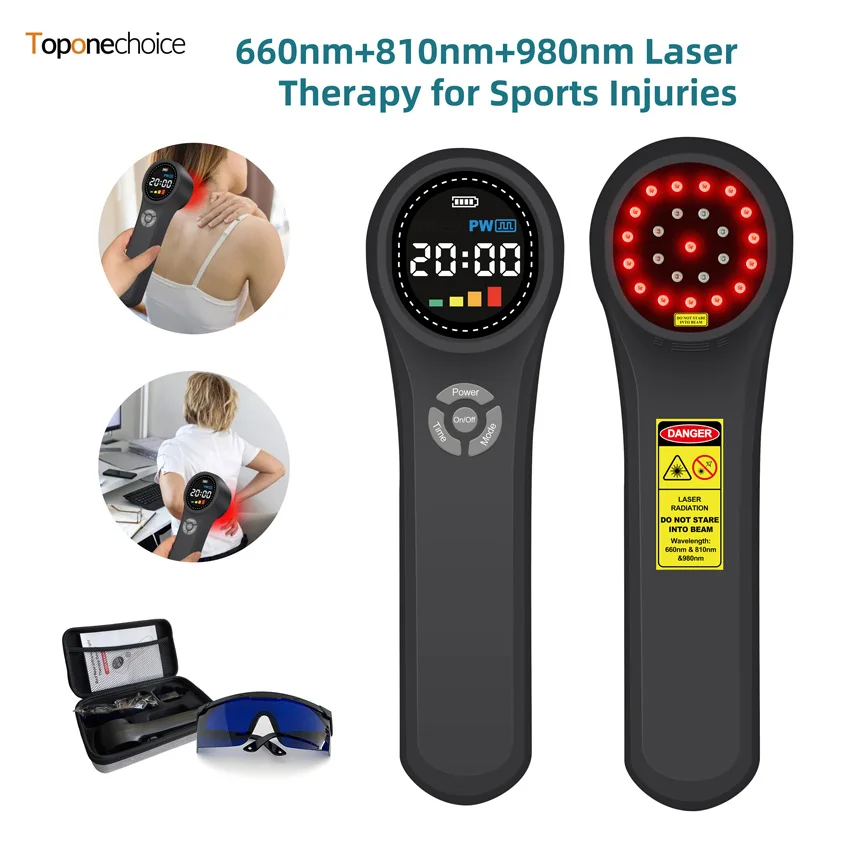 660nm 810nm 980nm Near Infrared Light Therapy Device Cold Laser Arthritis Physical Therapy Pain Relief Wound Healing Health Care