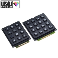 3*4 4*4 Matrix Switch Keyboard Keypad Array Module ABS Plastic Keys 4x4 3x4 12 16 Key Button Membrane Switch DIY Kit for Arduino