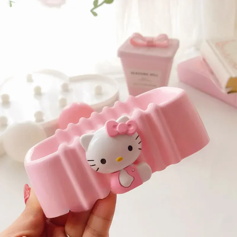 Sanrio Kawaii Hello Kitty portasapone Cartoon portasapone scarico antiscivolo viaggio casa bagno portasapone accessori per il bagno