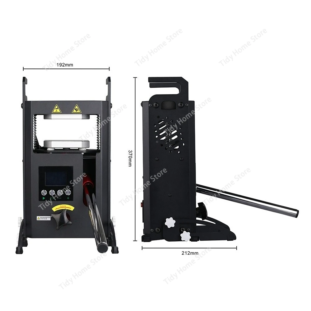 Hot Pressing Machine 4T Rosin Machine Heating Heating Press Plates Portable Oil Wax Extracting