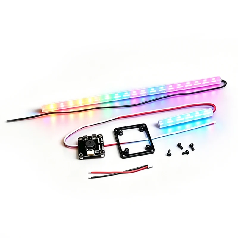For F9A-B 200mm Soccer Drone RGB Module Flexible LED Light Strip Full Color RGB Lighting Effects Football Drone Upgrade Parts