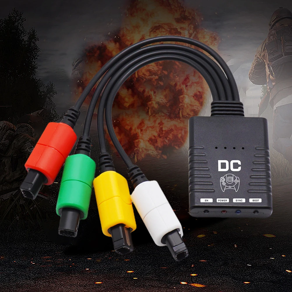 BlueRetro Gamepad Wireless Adapter Reset Button Bluetooth-Compatible Controller Converter Low Latency for SEGA DreamCast Console