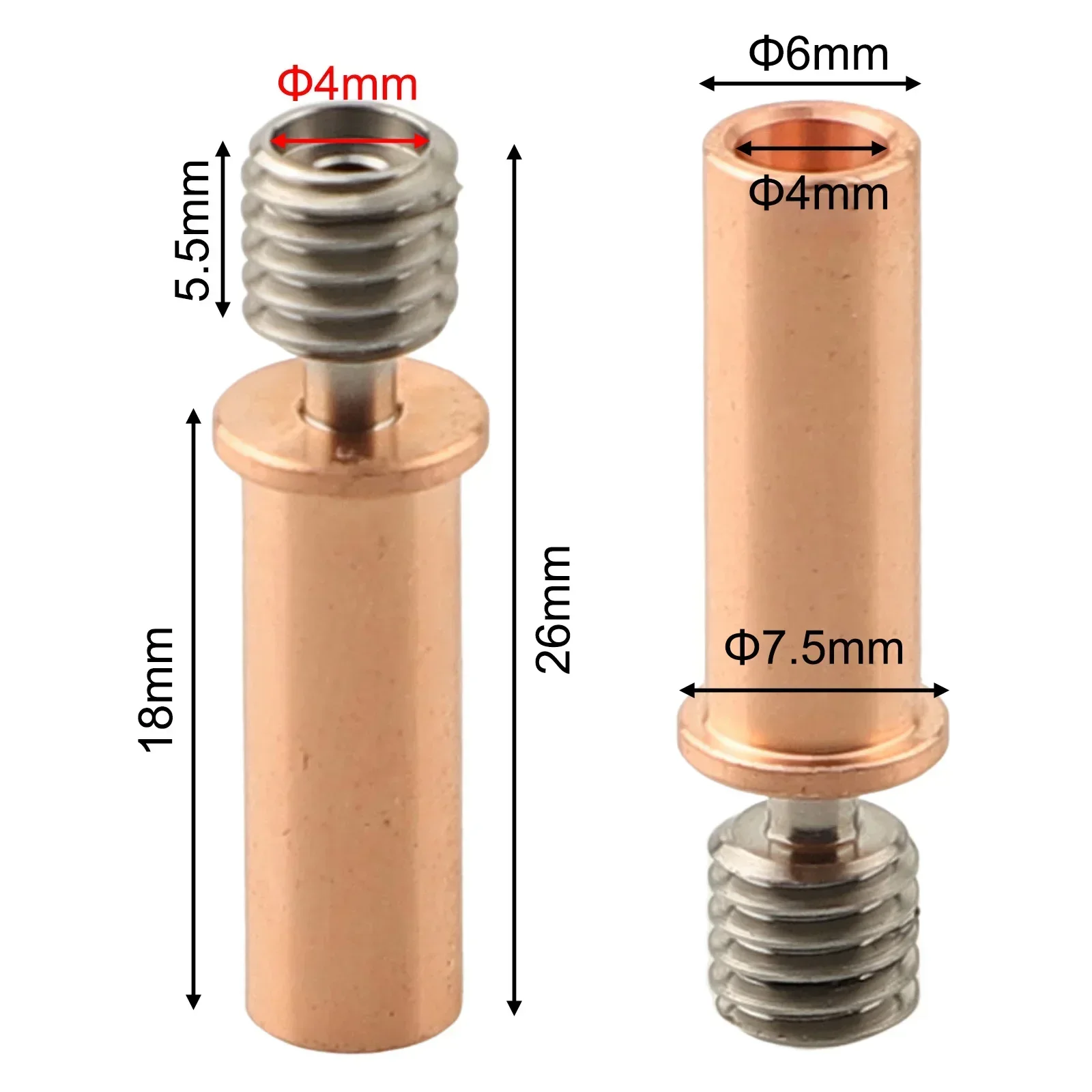 For Neo Bimetal Copper Plated Throat for Anycubic For kobra 2 Pro High Temperature Resistance Smooth Inner Wall