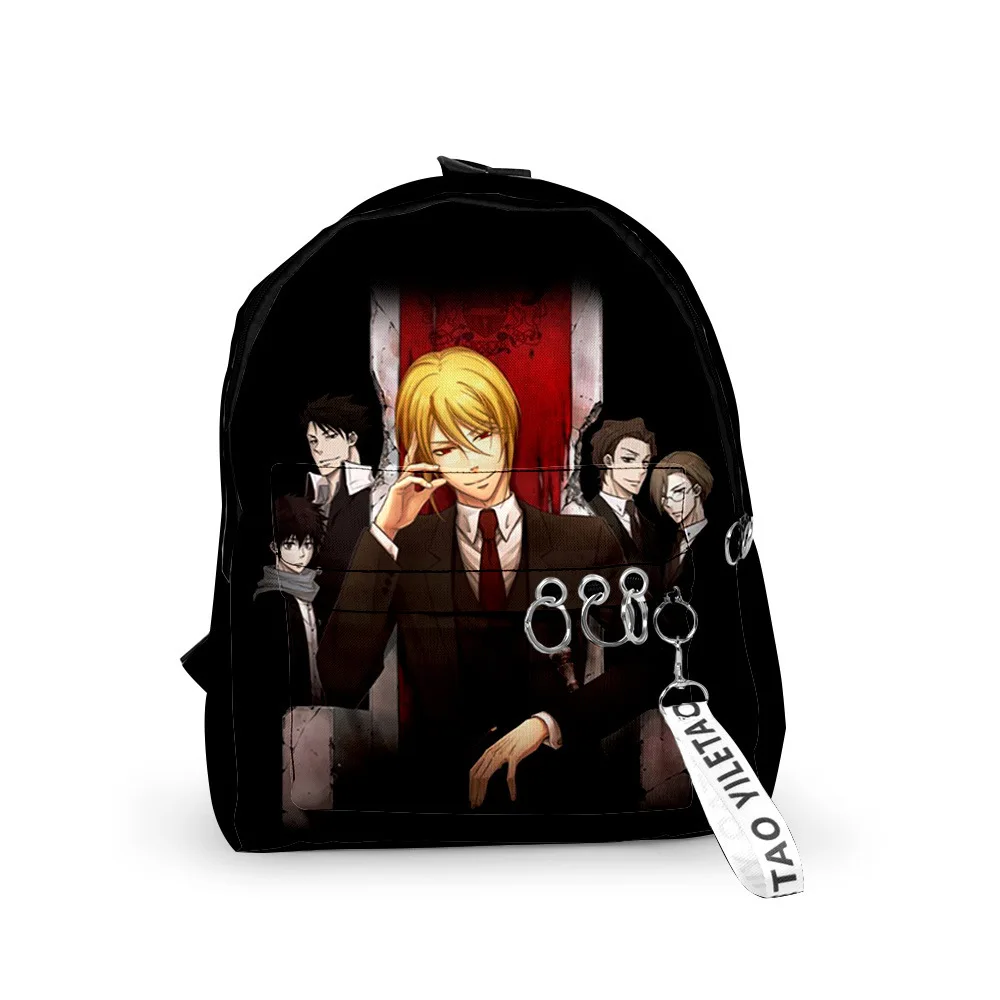

Trendy Popular Moriarty the Patriot Backpacks pupil School Bags 3D Print Keychains Oxford Waterproof Cute Small Backpacks