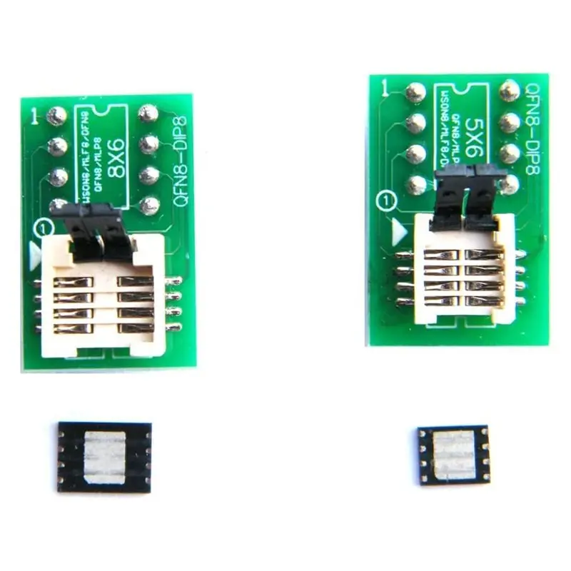 FEDI-For With RT809H RT809F T48 T76 Ect Compatible DFN8/WSON8/MLF8 To DIP8 Socket Adapter, 6X5mm And 6X8mm IC Programmer Convert