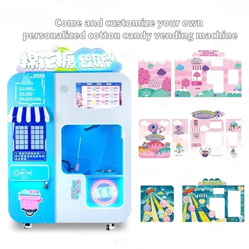 Wholesale Automatic Cotton Candy Vending Machine Floss Candy Electric Cotton Candy Machine Solutions