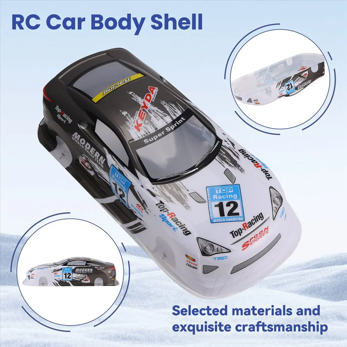 

CANING-1/10 корпус автомобиля на радиоуправлении 215X450 мм для дорожного дрифта, окрашенный корпус из ПВХ для автомобиля LF-A, аксессуары для радиоуправляемых автомобилей