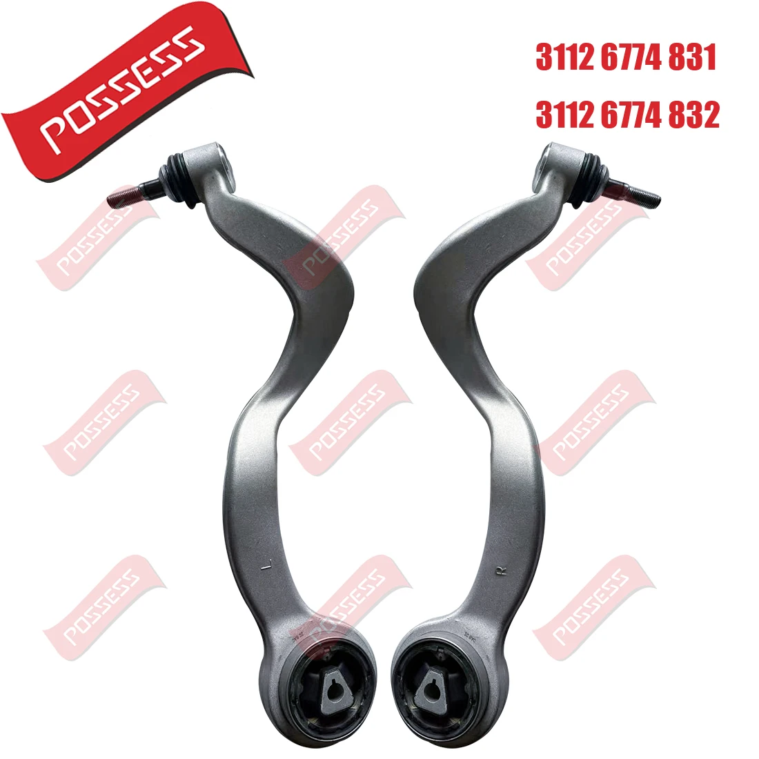 8 Pieces Front Suspension Control Arm Stabilizer Link Tie Rod Kits For BMW 7 Series E65 E66 E67 730Li 735i 740d 740Li RWD