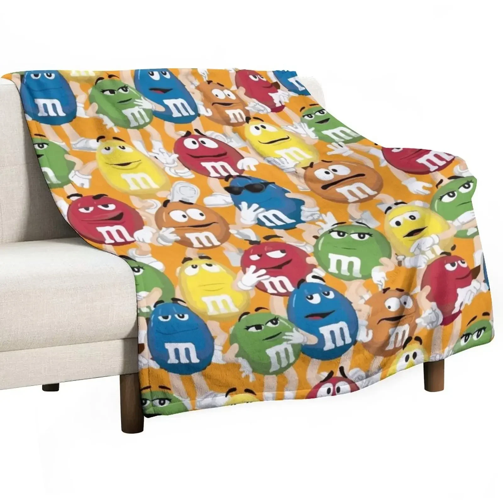 MandM Character Collection Throw Blanket anime Nap Blankets