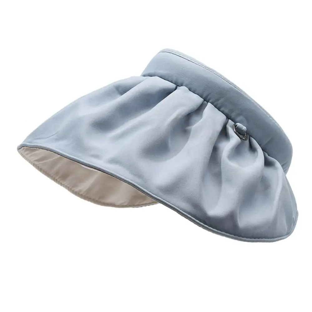 

Fashion Sweet Sun Protection Cap Topless UV Protection Female Shell Hat Wide Brim Sunshade Foldable Visor Cap Girls