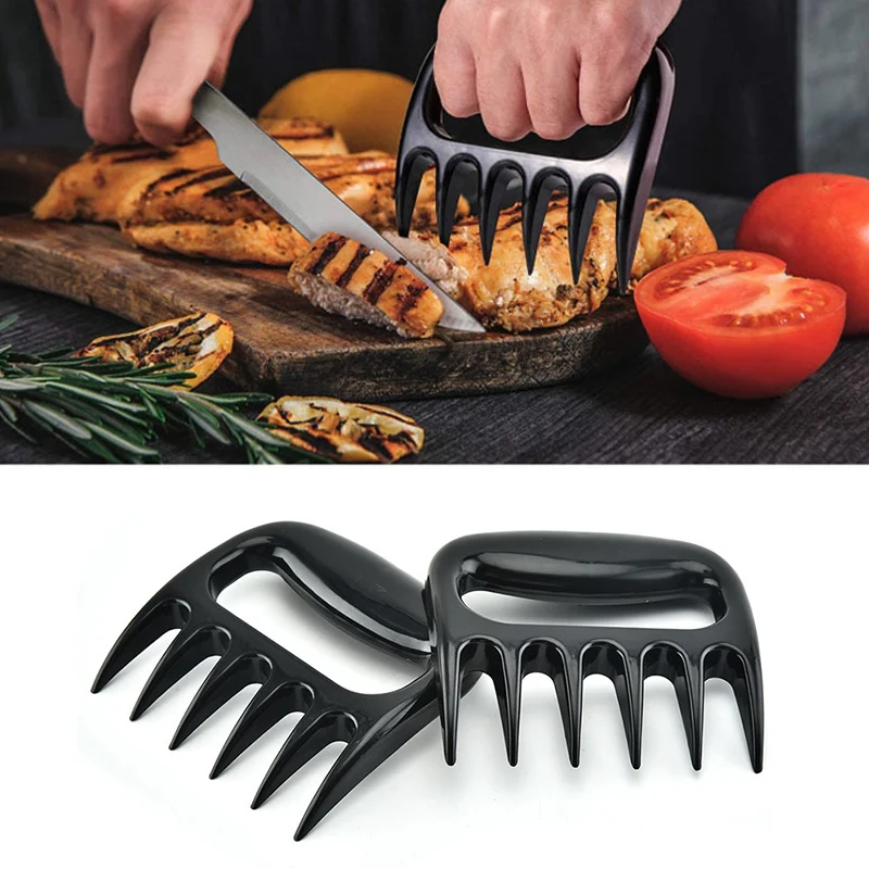 BBQ Accessories Meat Shredder Strong Pulled Pork Puller BBQ Fork Bear Claw Fruit Vegetable Slicer Cutters Cooking Tools