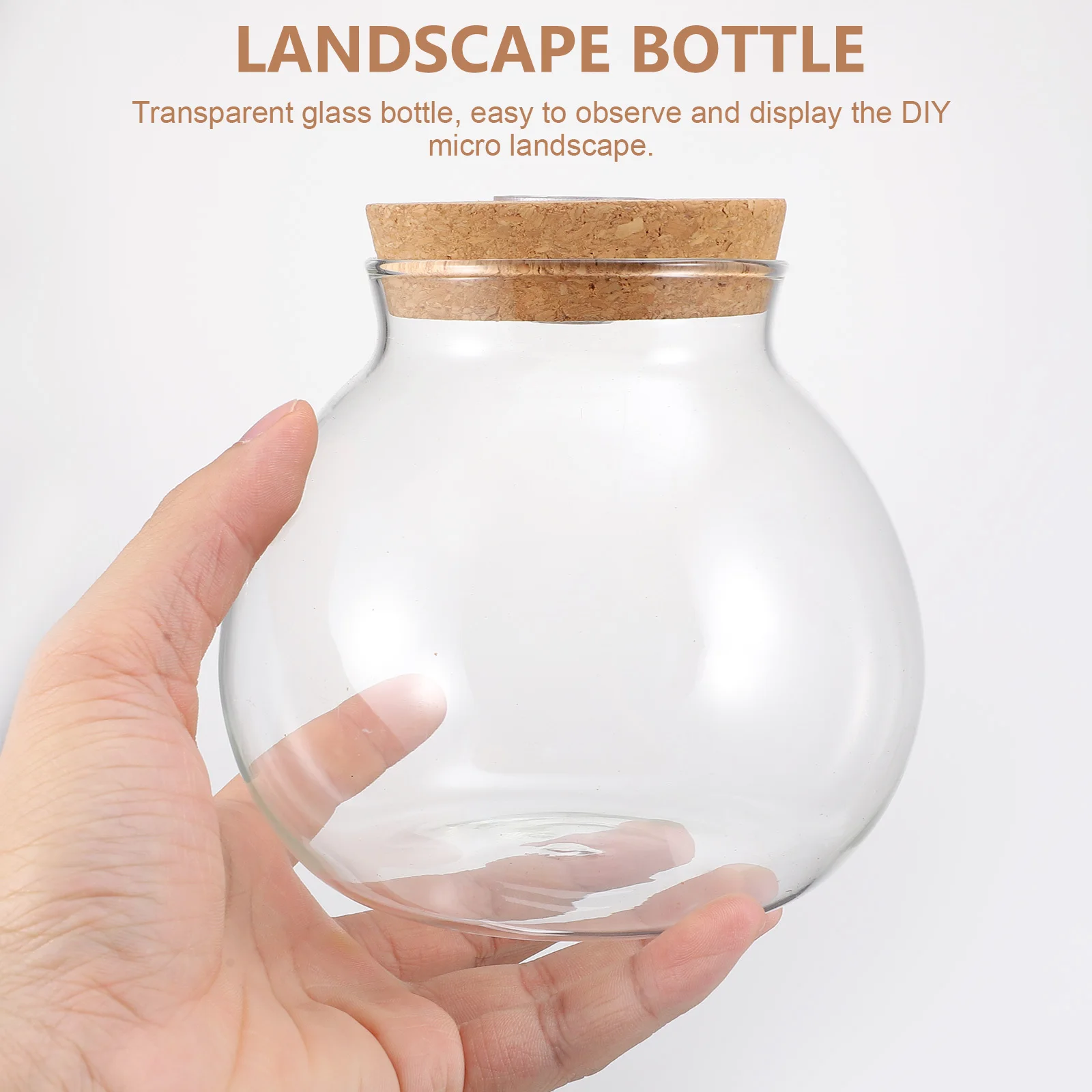 

Led Light Ecological Bottle Diy Micro Landscape Glass Container Borosilicate Terrarium For Home Decor Fish Tank