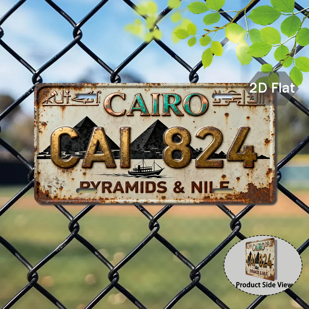 2D Flat Print, Single Piece, Vintage Sign Intended for Decoration Solely, Additions (11.8inch X 5.9inch), Themed Sign Featuring