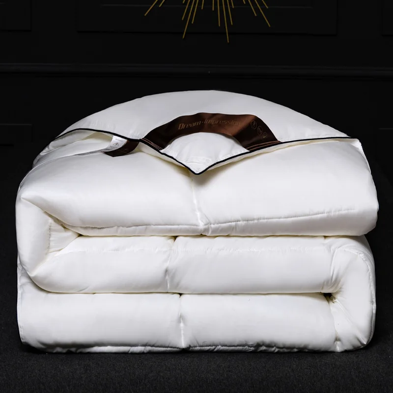 Thick Winter duvet twin down quilt for bed feather velvet filling ultra comfy soft queen king comforter home soild color bedding