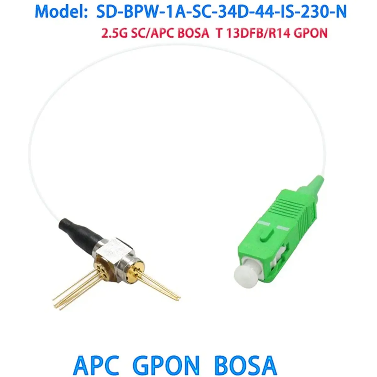 DT85 HOT 2Pcs GPON BOSA with Pigtail 2.5G SC for , 1310nm / R1490nm, High-Speed Optical Transceiver