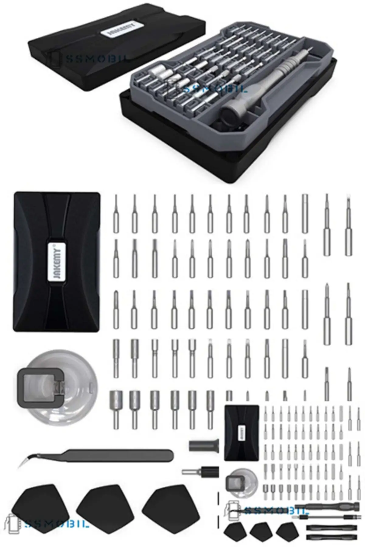 Jakemy Jm-8172 Bit Set 73 Piece Professional Screwdriver Repair Set