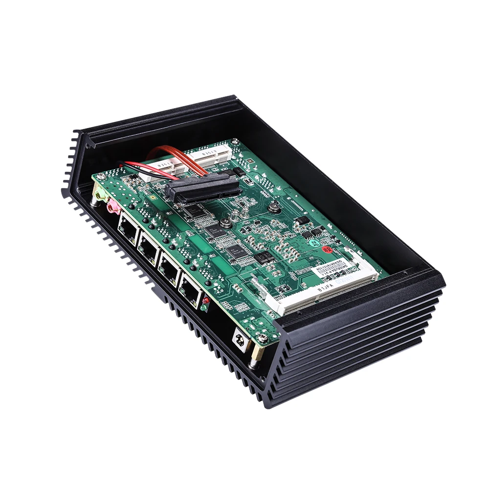 Qotom Mini PC Q300G4-S05 Core I3 I5 I7 with 4 Gigabit Ethernet NIC AES-NI Firewall Router Computer