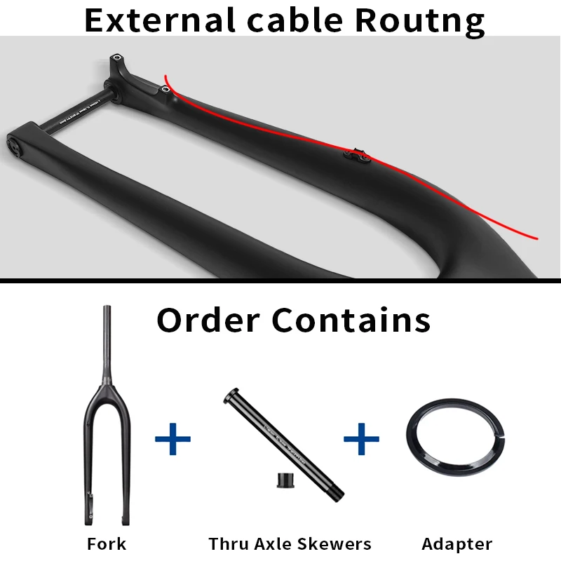 BXT Full Carbon Mtb Bike Fork Boost 110*15mm 29er Mountain Bike Fork 29