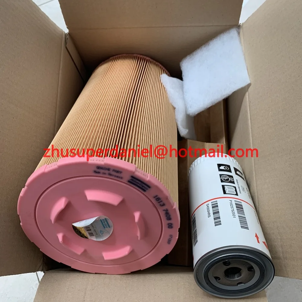 2sets/lot 2901205100(2901 2051 00) genuine air oil filter kit for AC air compressor