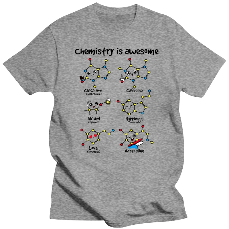 Tshirt Women Cute Chemistry Is Awesome Print Tops Novelty Funny Tee Women Harajuku Streetwear Summer XS-4XL T Shirt