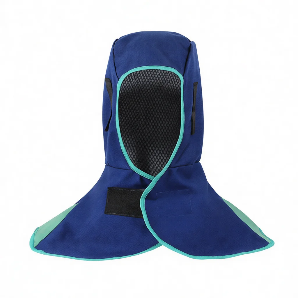 Fireproof Welding Protective Hat High Breathable Material Head Shield Anti Flame Neck Cover For Industrial Workplace