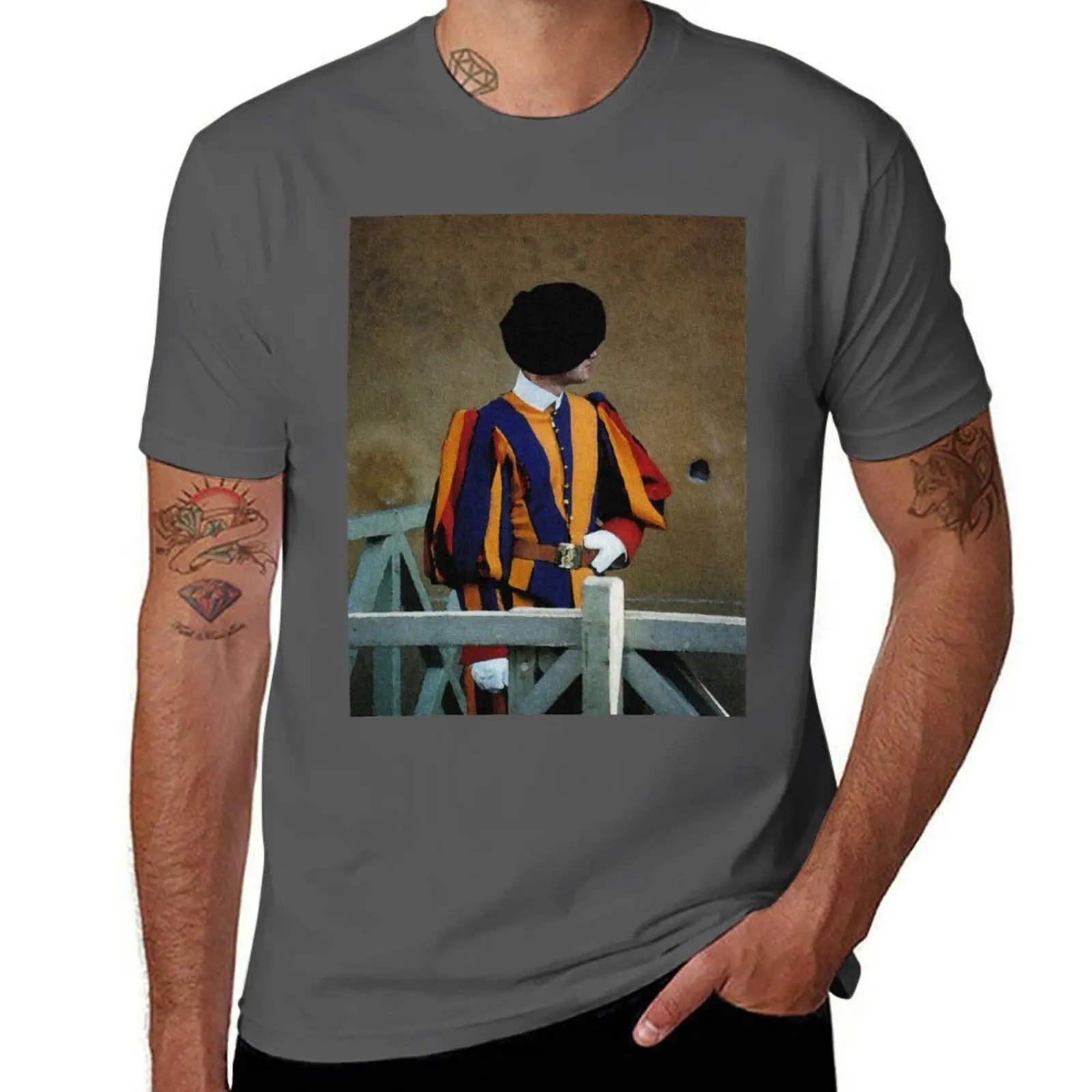 

Italy Vatican Guard Rome T-Shirt Simple Graphic Design T-Shirt