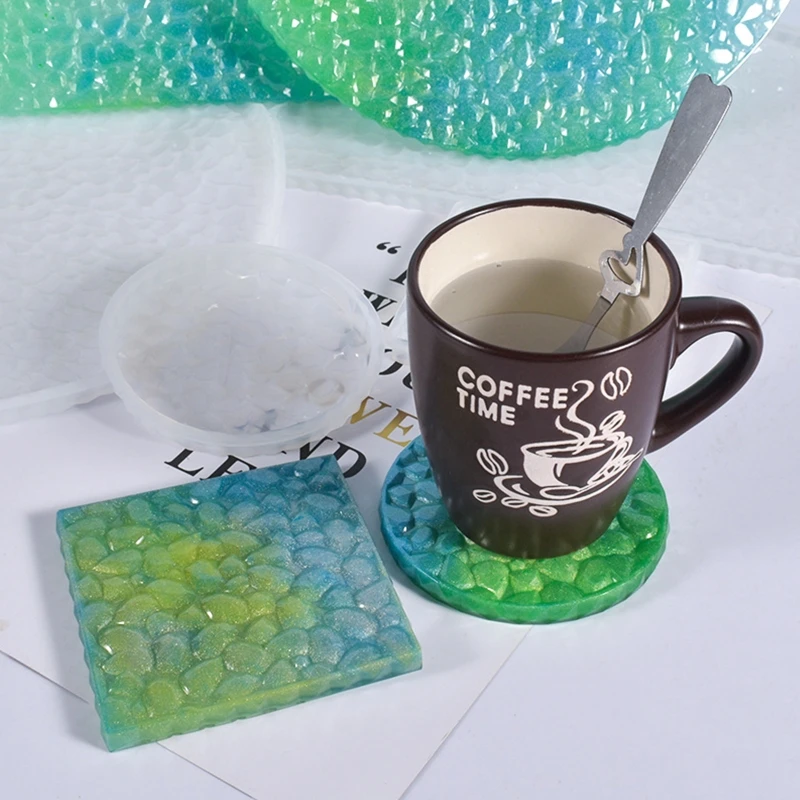 

5 шт., форма для подставок, сделай сам, художественное ремесло, коврик для чашки, коробка для хранения, алмазная форма