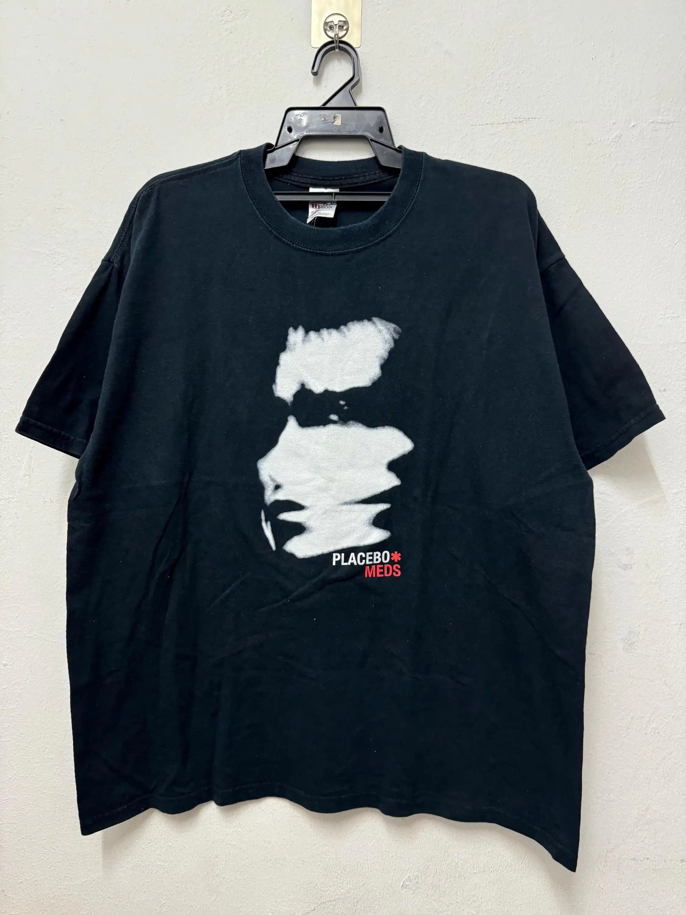 Vintage 00 s Placebo Meds Studio Album Brian Molko Alternative Rock Band T Shirt Size XL