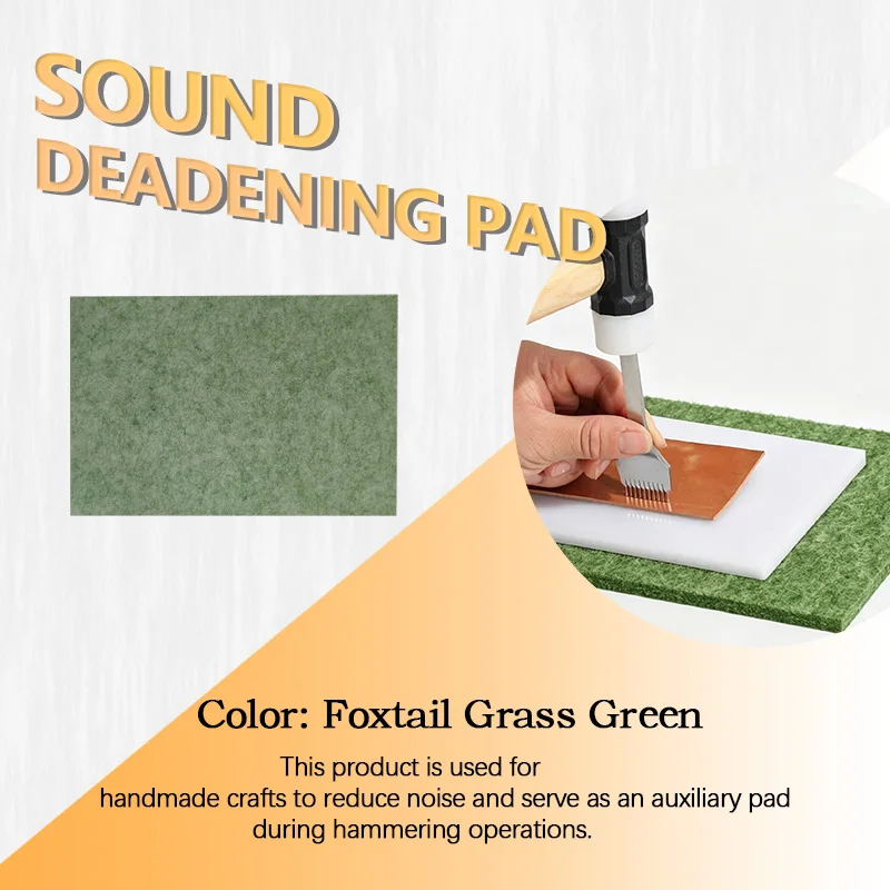 high-Density Hard Felt Soundproofing Pad DIY Handcraft Noise Reduction Green Color for Craft And Home Improvement
