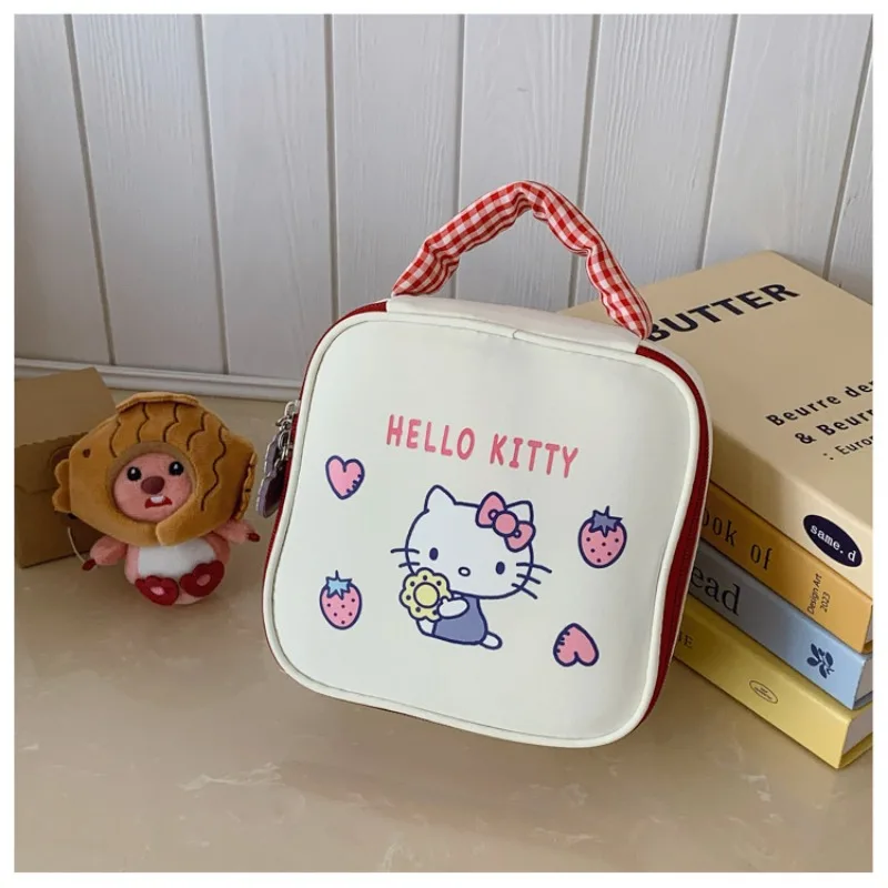 Hello Kitty Makeup Bag Cute Cartoon Large Capacity Handheld Thick Anti Drop Washbag Travel Women Supplies Student Wholesale