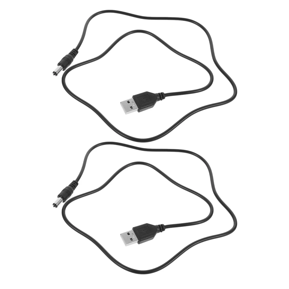 

2 Pcs Trash Can Charging Cable USB Power Supply Cord Replacement Long Lasting Versatile Use Office Suitable Wide Compatibility