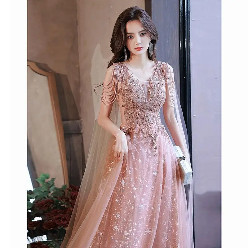 Robe de soiree New V-Neck Slim Formal Dress Women Wedding Elegant Evening Dresses Formal Party Dress Prom dresses Luxury Dress